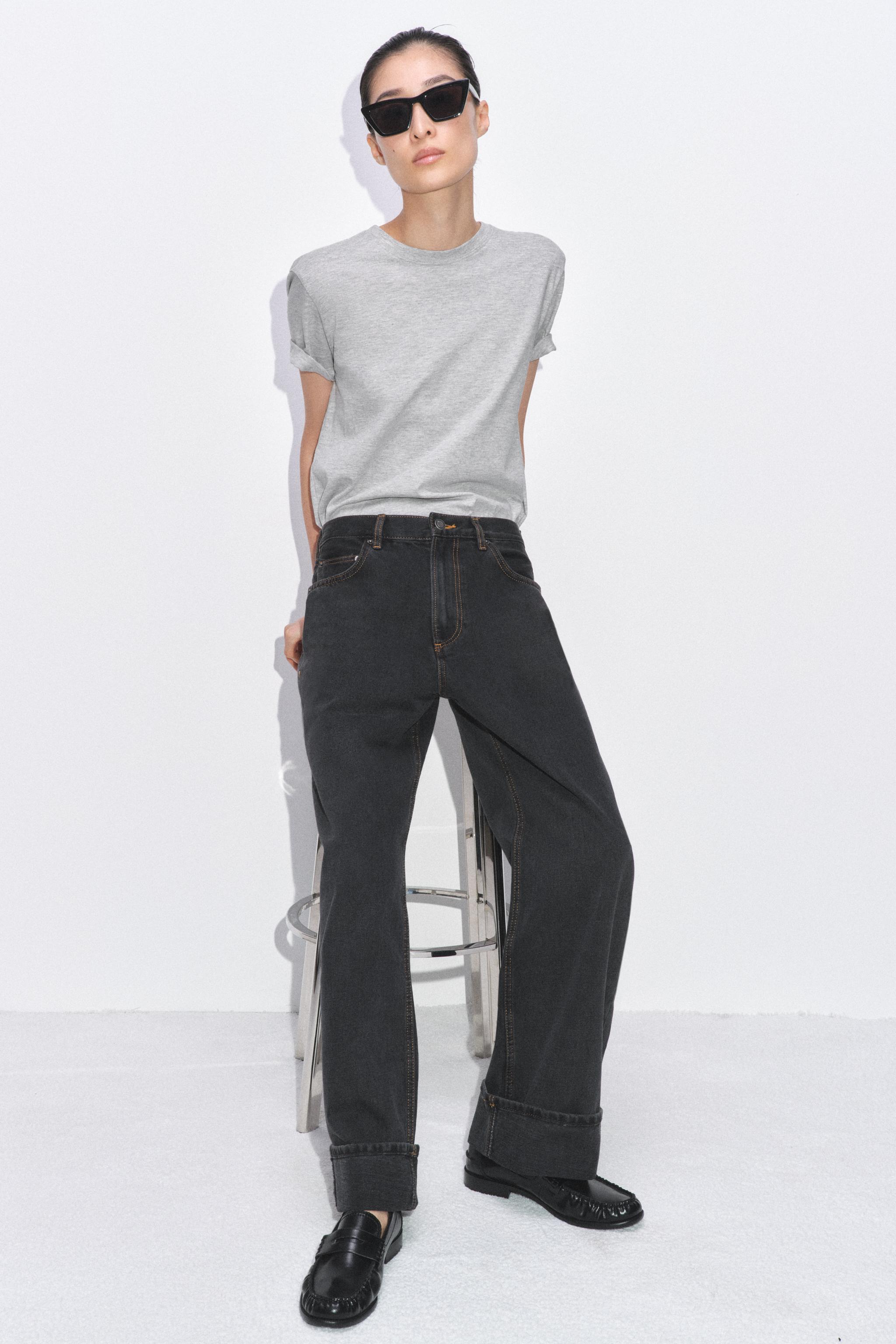 ZW COLLECTION MID-RISE BAGGY JEANS